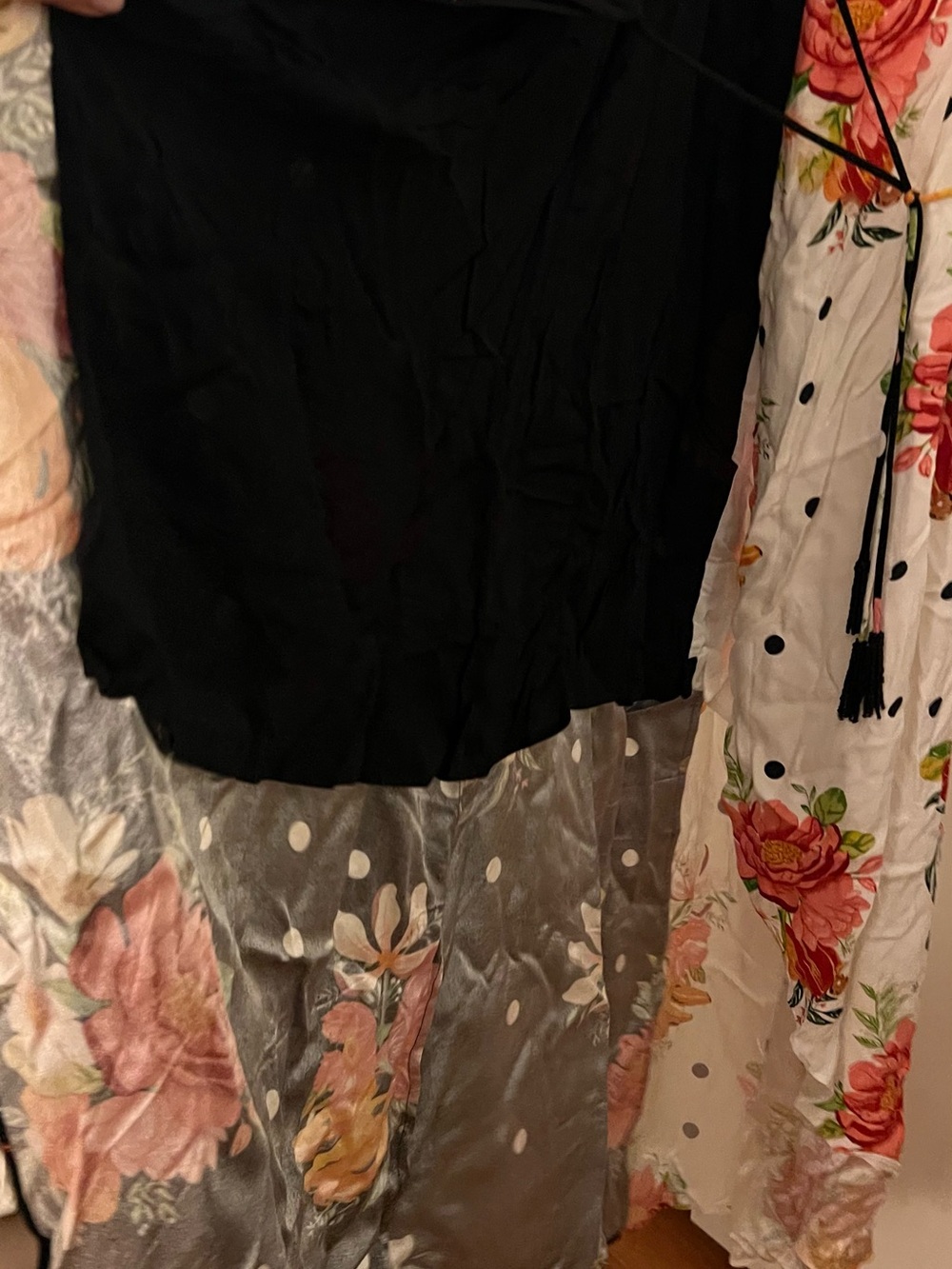 FARM Rio Black & White Floral Wrap Dress XL new with tag - Picture 7 of 12
